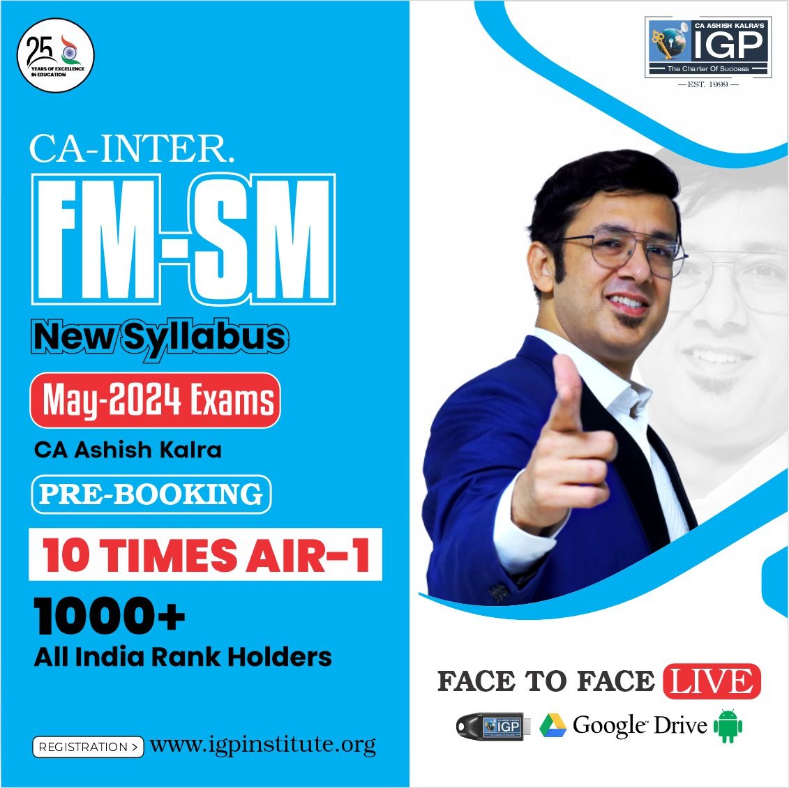 CA Inter FM SM Regular/ Mentoring Batch New Syllabus May 24 Exam Pre-Booking-CA-INTER-FM-SM- CA Ashish Kalra